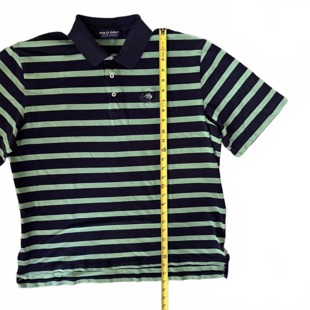Polo Golf Ralph Lauren Shirt Men's L Pima Cotton Castle Pines Striped Vintage‎ - Picture 8 of 8